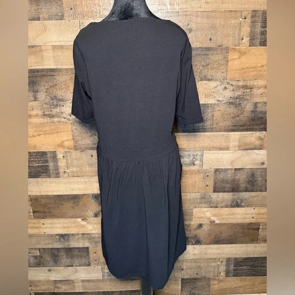 Lands’ End Women's Black Summer Dress Swim Cover Medium M AB 556 - Picture 6 of 7